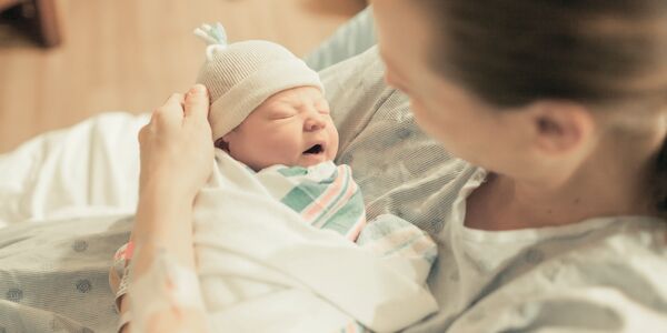 Mutter mit Baby Nahaufnahme